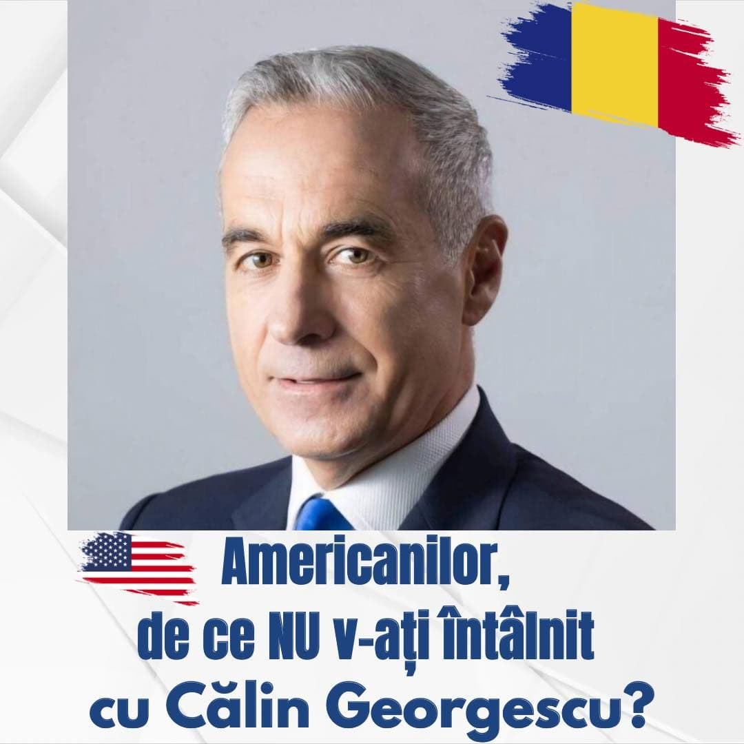 AMERICANILOR, DE CE NU V-AȚI ÎNTÂLNIT CU CĂLIN GEORGESCU? STEGARUL DAC, PROBLEMA NAȚIONALĂ!