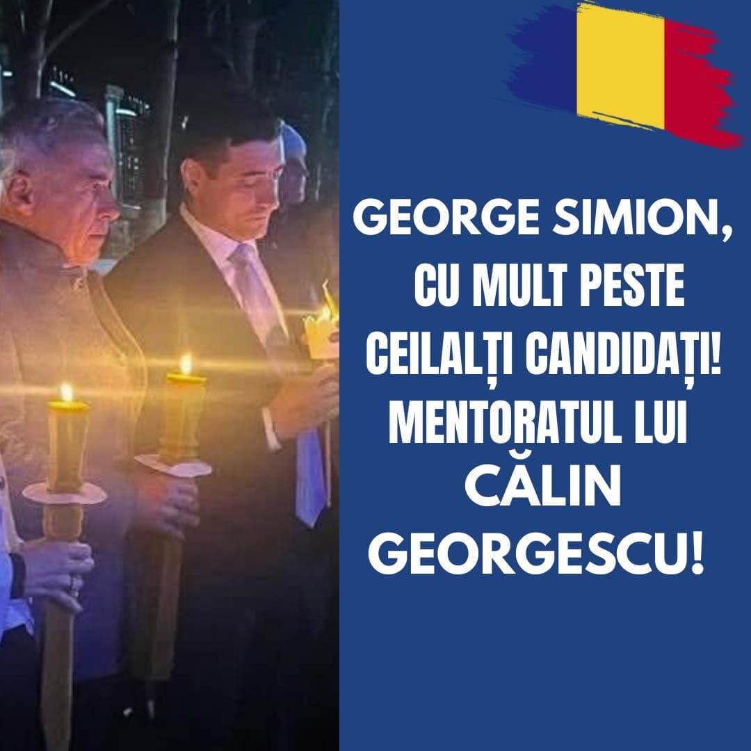 GEORGE SIMION, CU MULT PESTE CEILALȚI CANDIDAȚI! MENTORATUL LUI CĂLIN GEORGESCU!