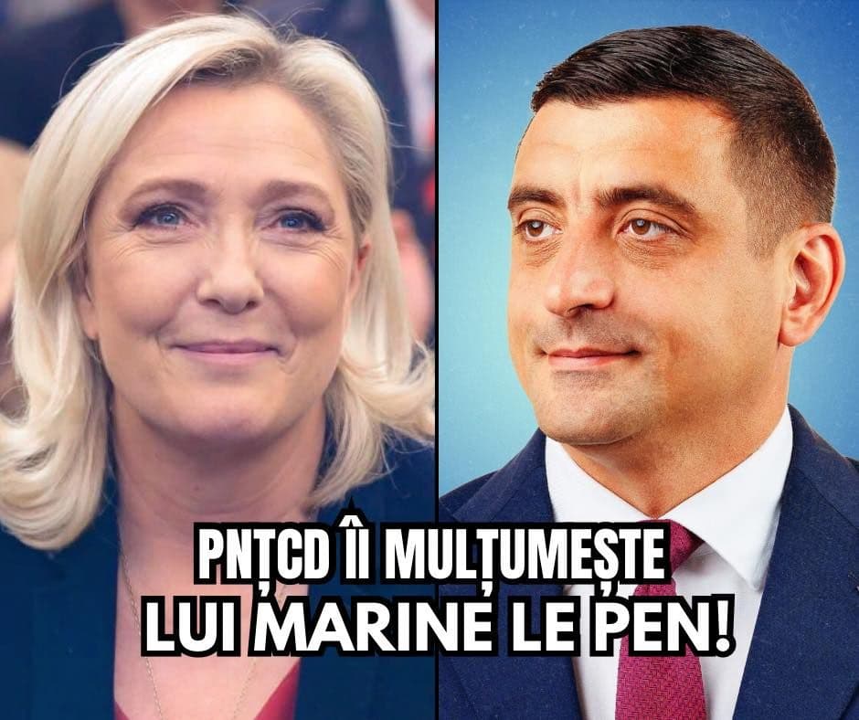 PNȚCD ÎI MULȚUMEȘTE LUI MARINE LE PEN SUSȚINEREA LUI GEORGE SIMION! ALĂTURI DE VIKTOR ORBAN!